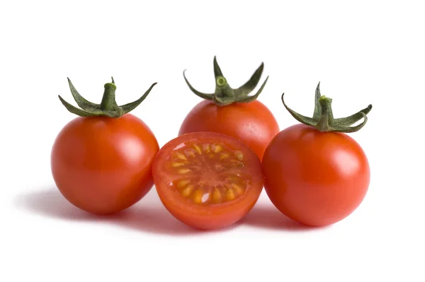 チェリー トマトの切り欠き — ストック写真