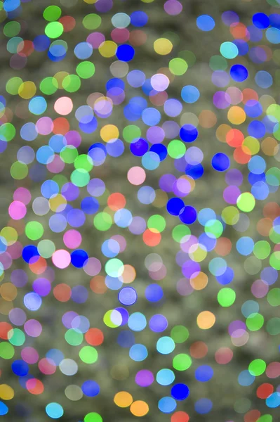 Deliberately defocussed lights on a christmas tree — Stock Photo, Image