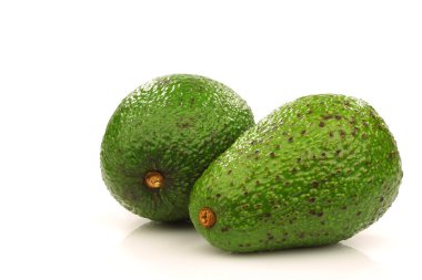 Two fresh and ripe avocado's clipart