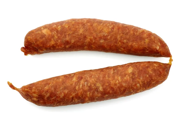 Deux saucisses traditionnelles hollandaises fumées et séchées — Photo