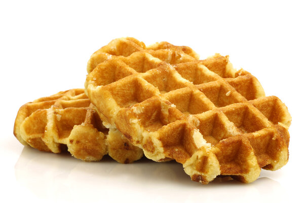 Freshly baked waffles