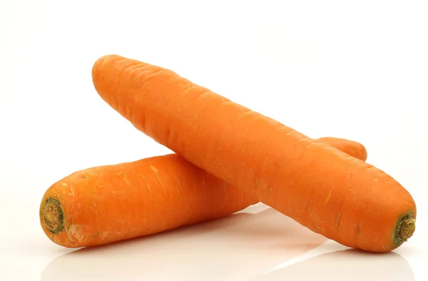 Две зимние морковки — стоковое фото