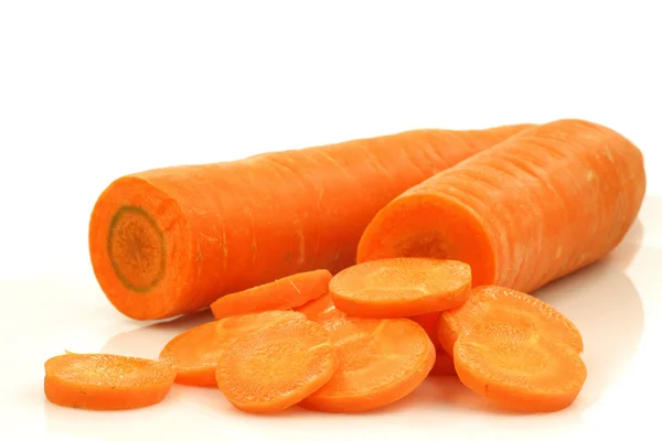 Cut winter carrots — Stock Photo, Image