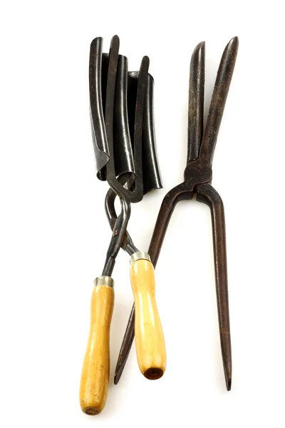 Vintage curling irons — Stock Photo, Image