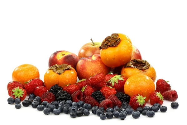 Colorată colecție de fructe de vară — Fotografie, imagine de stoc