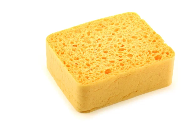 Yellow household sponge — Stock Photo, Image