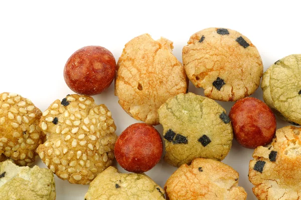 stock image Japanese snack balls filled with peanuts