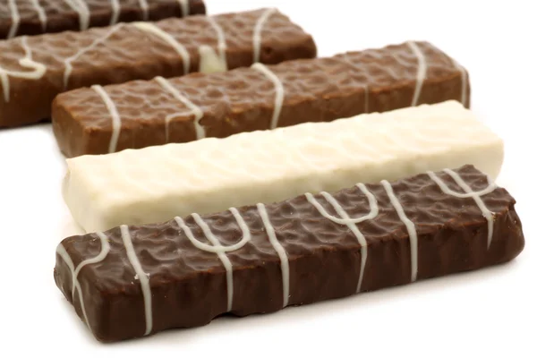 Galletas cubiertas de chocolate decorado —  Fotos de Stock