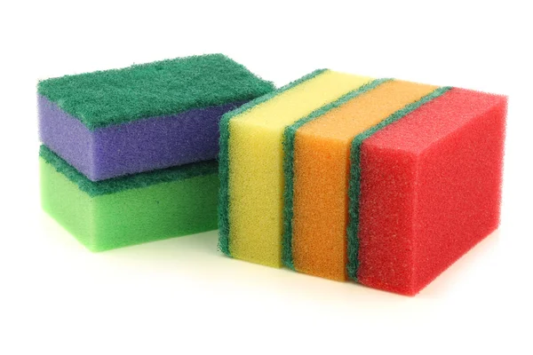 Colorful abrasive pads — Stock Photo, Image