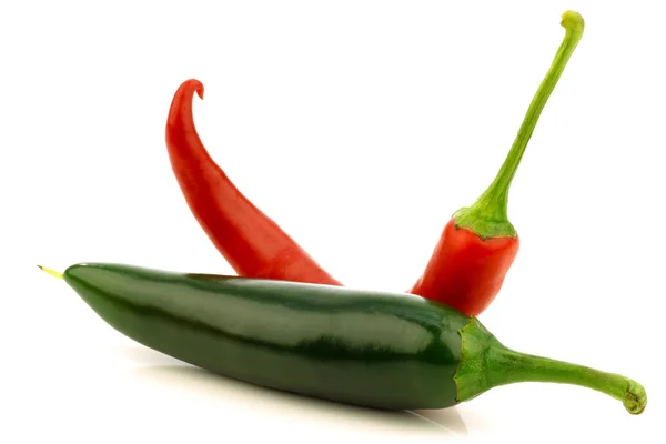 Rode en groene peper — Stockfoto