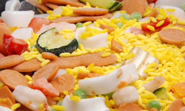 stock image Frozen paella