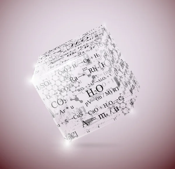 Cube chimique — Image vectorielle