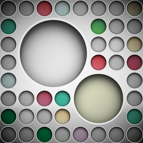 Arrière-plan avec cercles pour texte — Image vectorielle