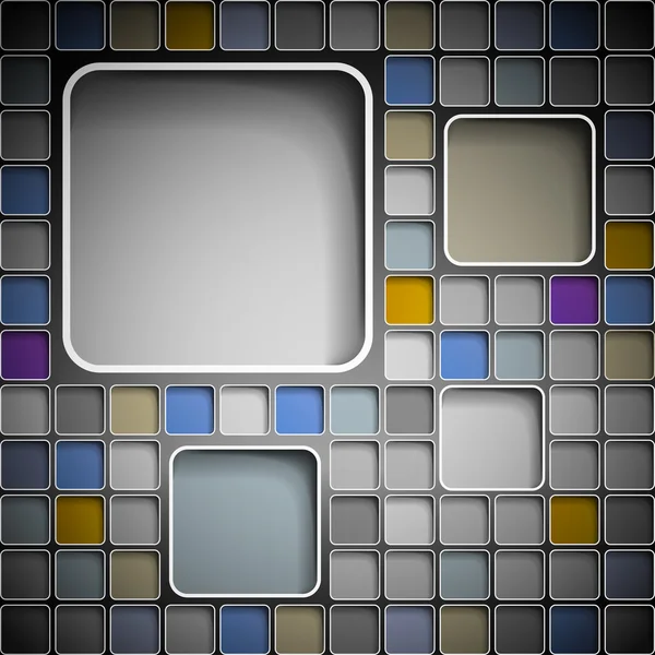 Hintergrund mit Quadraten — Stockvektor