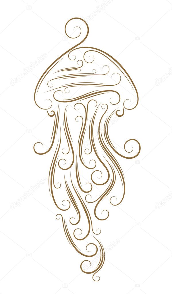Sketch of jellyfish