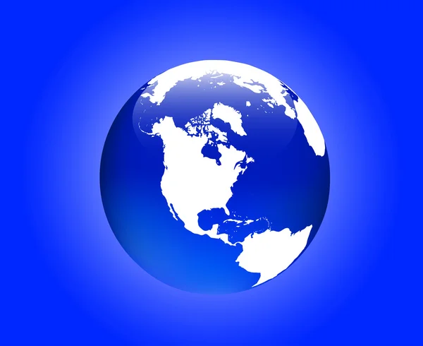 Globe Amérique — Image vectorielle