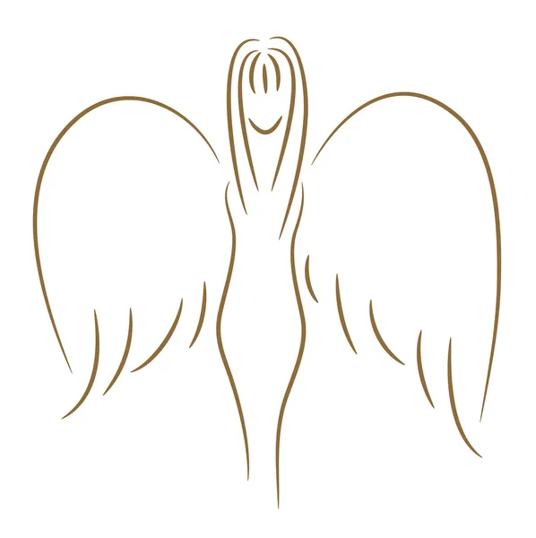 Engelmädchen — Stockvektor