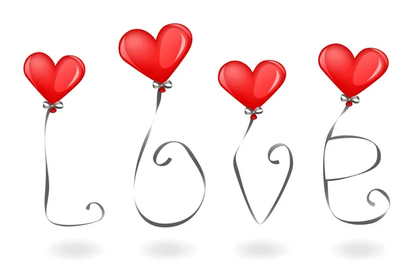 Αγάπη και μπαλόνια — Διανυσματικό Αρχείο