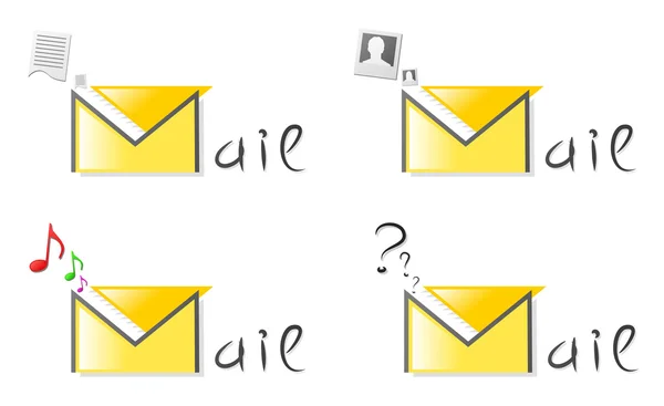 Badge de courrier — Image vectorielle