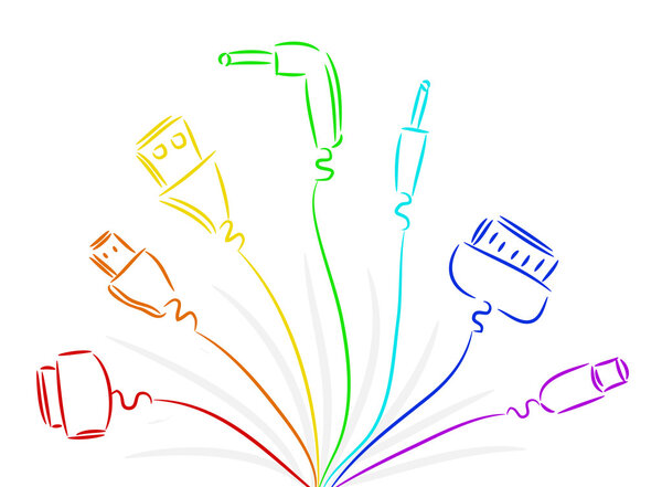 Нарисованные провода
