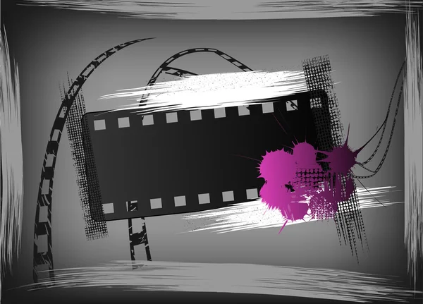 Grunge bannière de film — Image vectorielle
