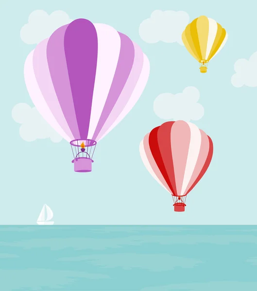 Luchtballonnen — Stockvector