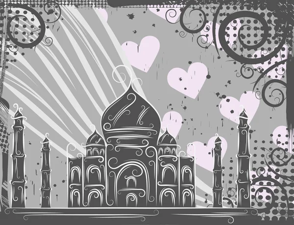 Fondo Taj Mahal — Archivo Imágenes Vectoriales