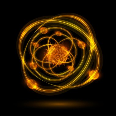 Abstract atom clipart