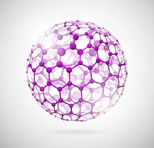 Esfera molecular — Archivo Imágenes Vectoriales