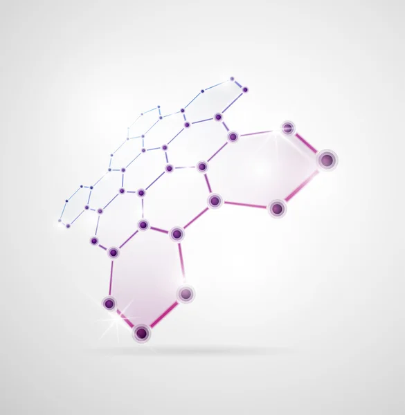 Molekulare Struktur — Stockvektor