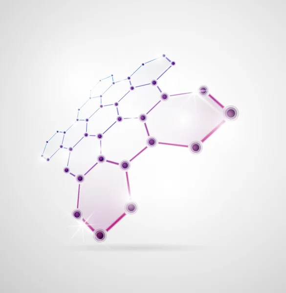 Estructura molecular — Archivo Imágenes Vectoriales