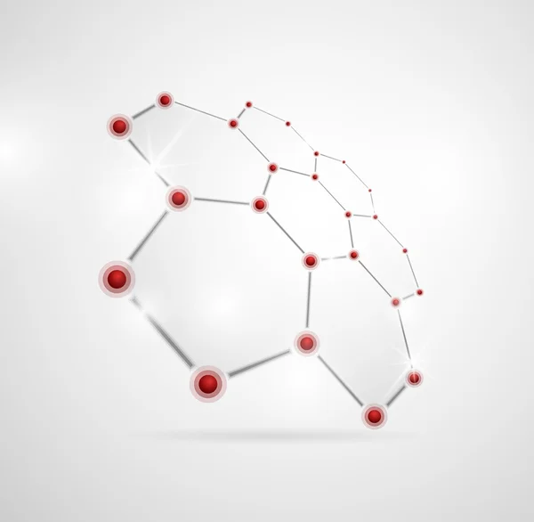 Молекулярная структура — стоковый вектор