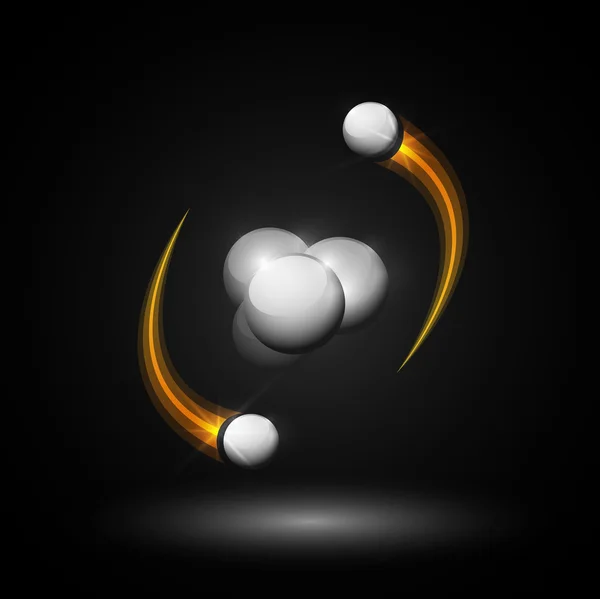 Atome d'hélium — Image vectorielle