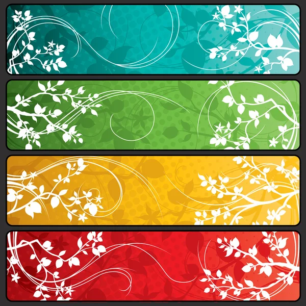 Spring Banners — Stock Vector