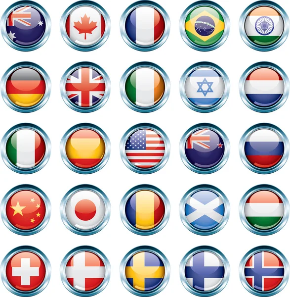 Icônes de pays — Image vectorielle