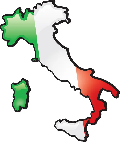 Mapa da Itália —  Vetores de Stock