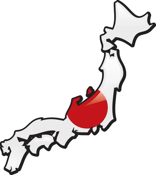 日本地图 — 图库矢量图片