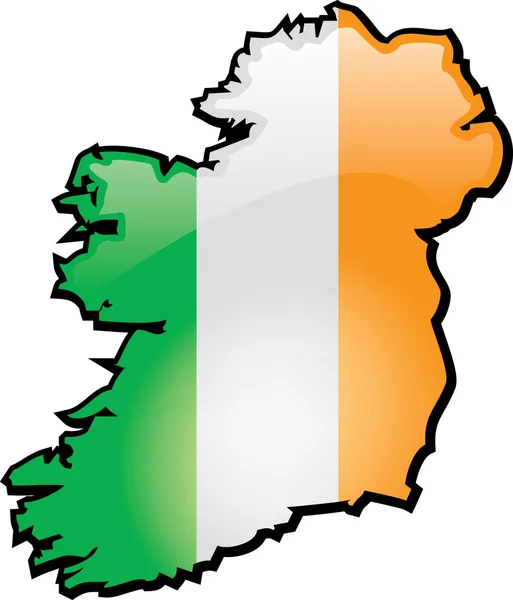 Írország térképe — Stock Vector
