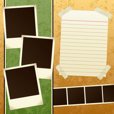 Scrapbook Template clipart