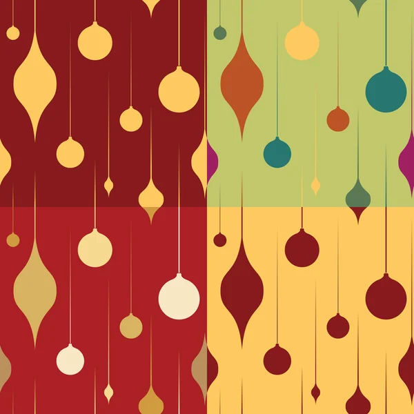 Christmas Seamless Patterns — Stock Vector