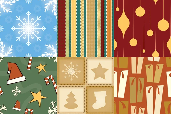 Jul sømløse mønstre – Stock-vektor