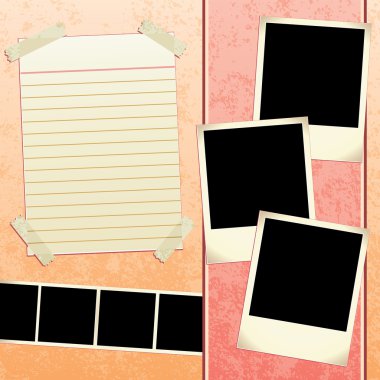 Scrapbook Template clipart