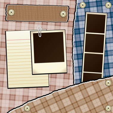 Scrapbook Template clipart