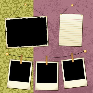 Scrapbook Template clipart