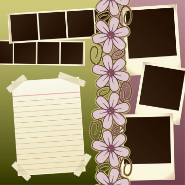 Scrapbook Template clipart