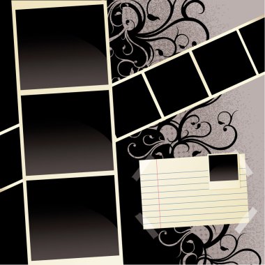 Scrapbook Template clipart