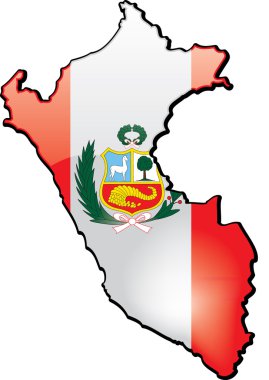 Map of Peru clipart