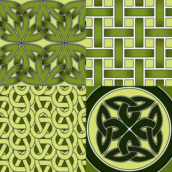 stock vector Celtic Seamless Patterns