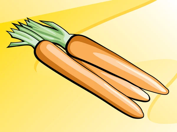 Ilustración de zanahoria — Vector de stock
