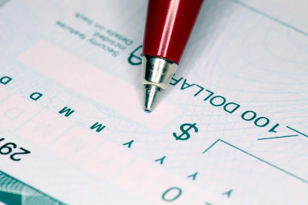 Stock image Writing Cheque